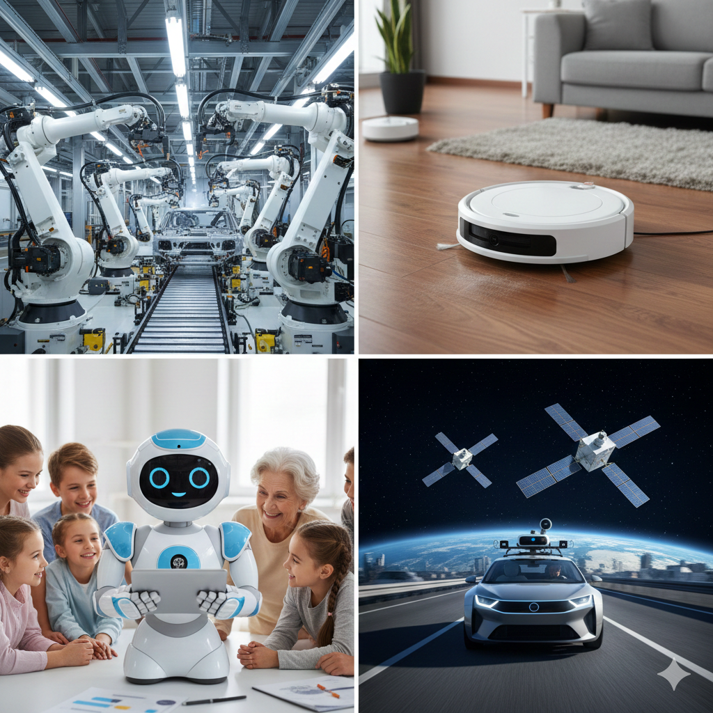 Types of Robots: Industrial, Service, Social, and Autonomous